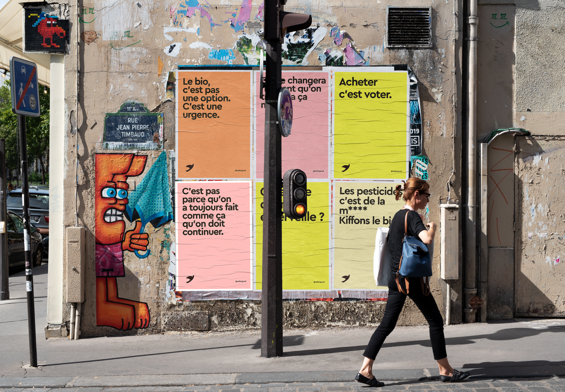 On a lancé notre toute première campagne d'affichage dans les rues de Lyon