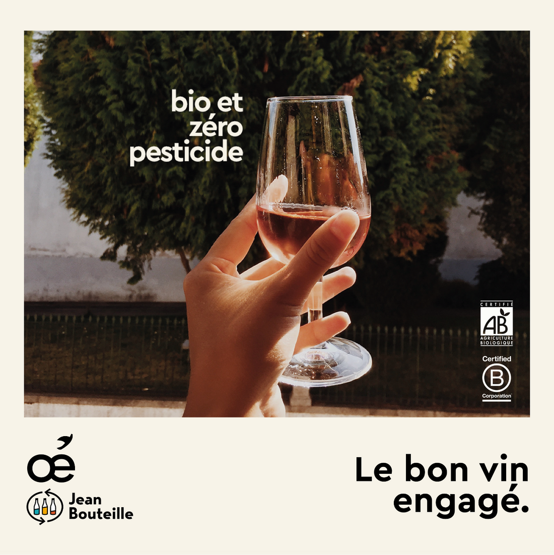 Annonce : les vins Oé, maintenant distribués en vrac avec Jean Bouteille